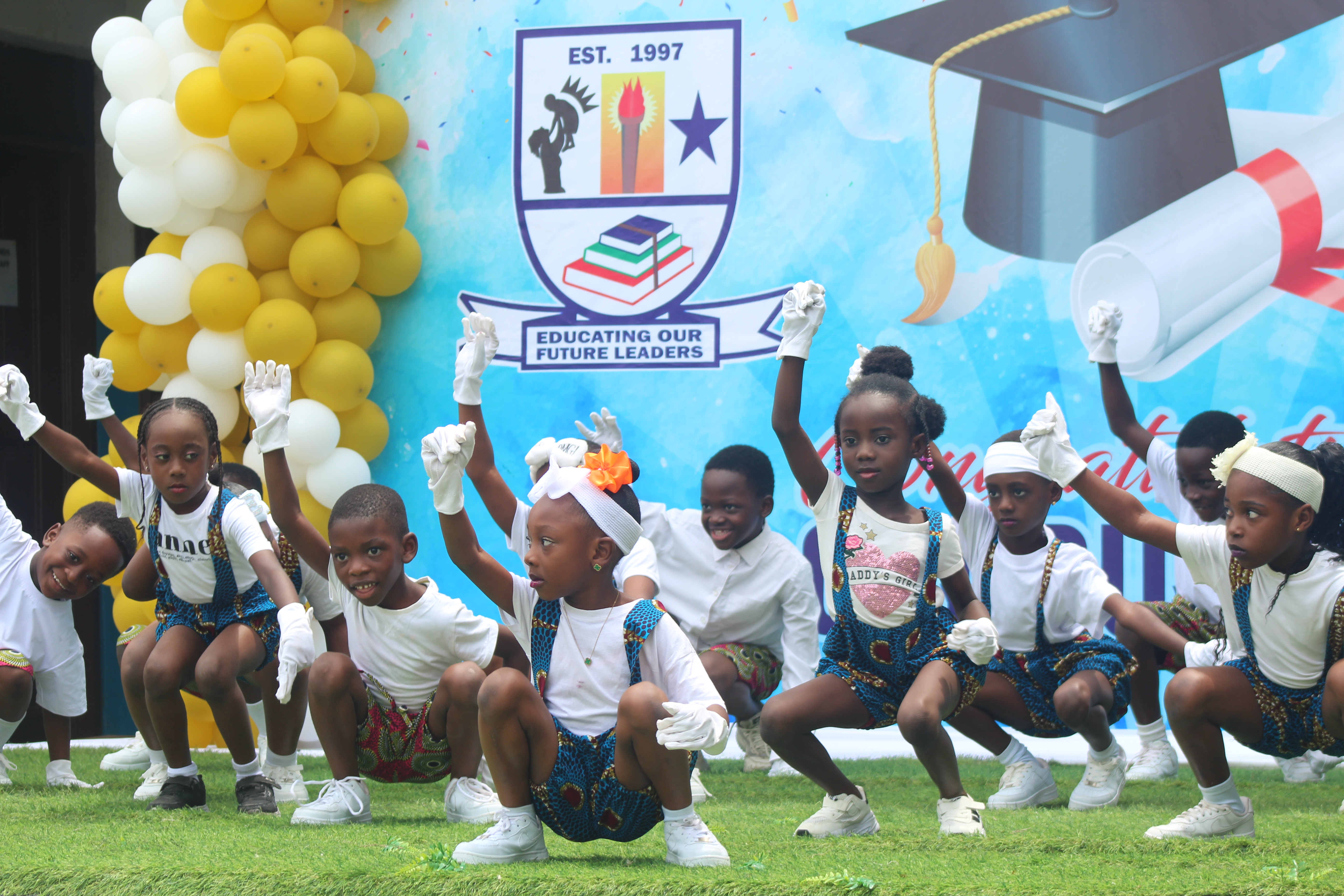 Students participating in school activities